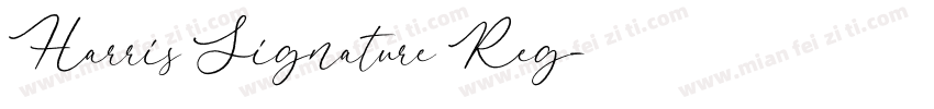 Harris Signature Reg字体转换
